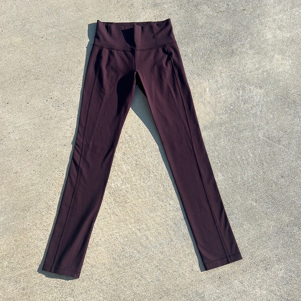 Lululemon burgundy leggings